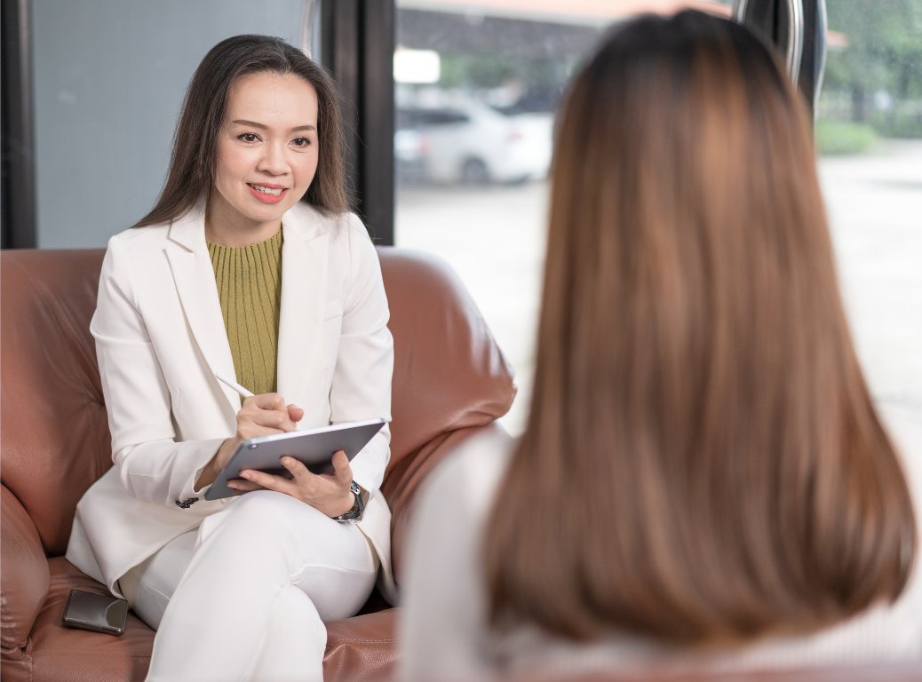 Professional consultation in a client meeting